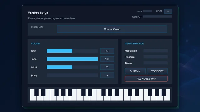 Fusion Keys in a development build