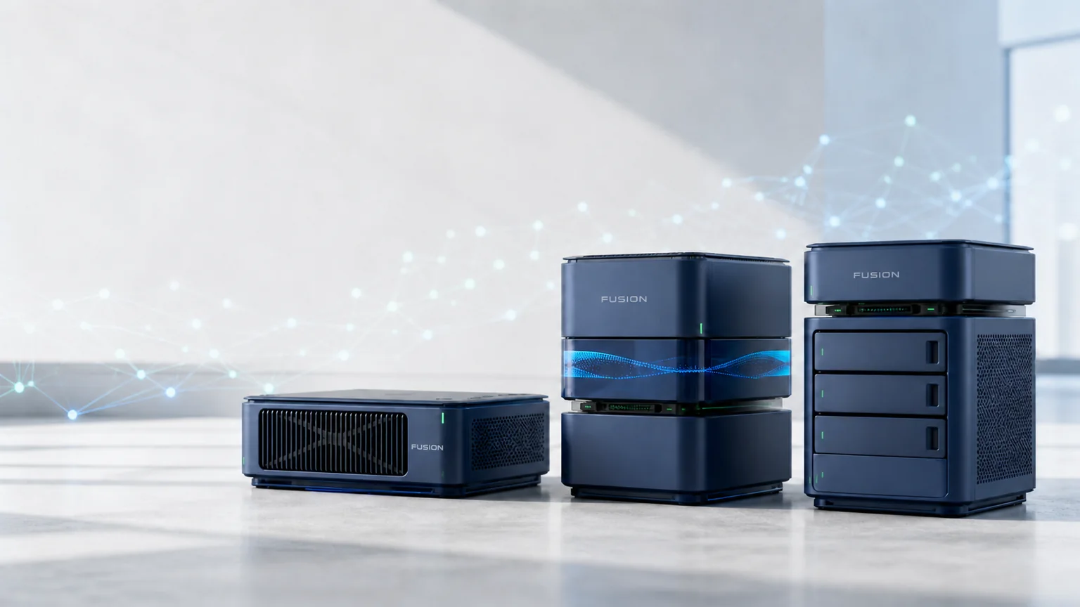 FUSION: Core, Matrix, and Vault modular hardware fabric appliance families