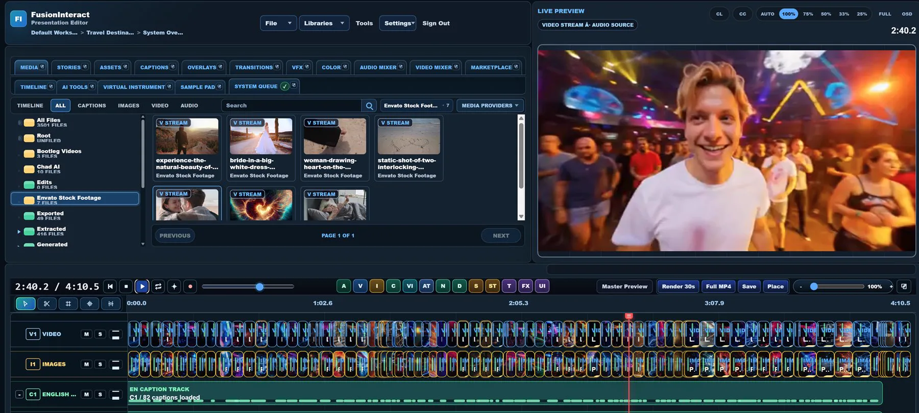 FUSION: Interact creative production editor